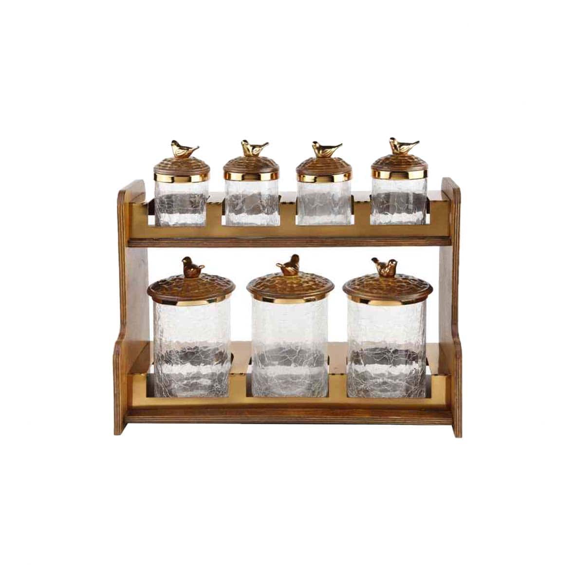 پاسماوری دو طبقه ایستاده چوب فلز کبوتر