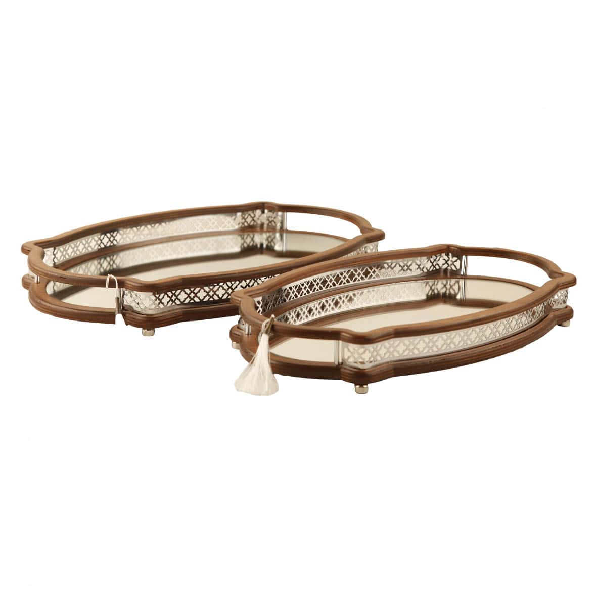 سینی بیضی تابان سیلور