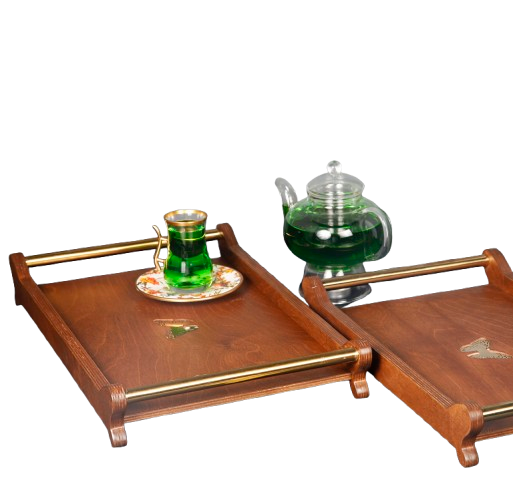 سینی دسته فلزی پروانه