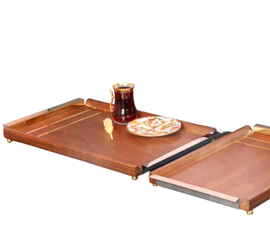 سينی دسته استيل دو خط