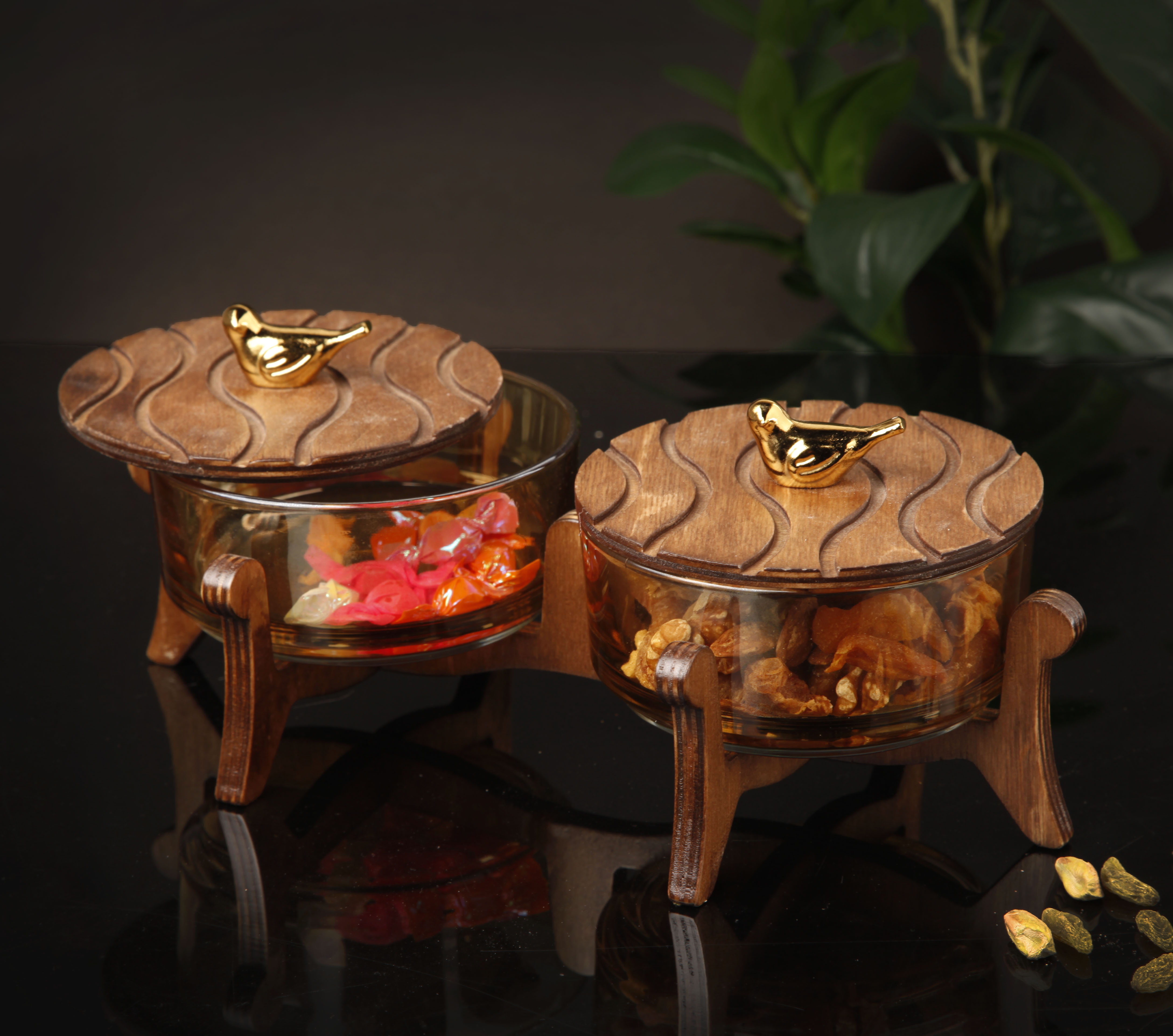 شکلات خوری دو قلو طرح باران