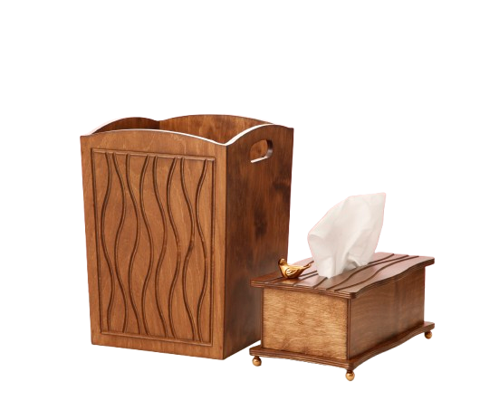 سطل چوبی طرح باران