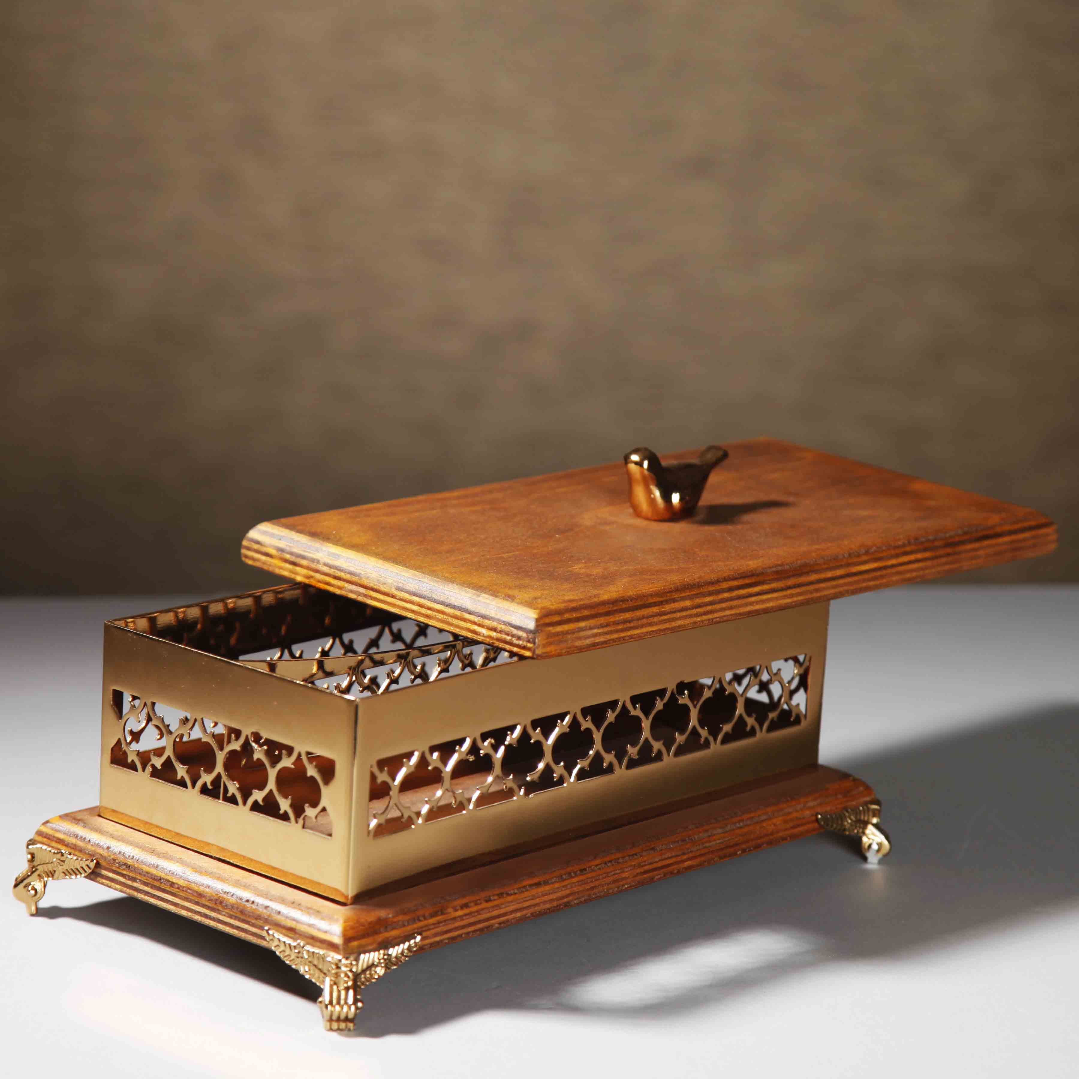 جای کارد و چنگال برنز شاخه ای