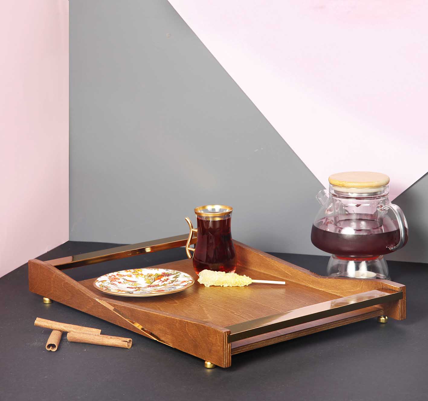 سینی دسته استیل مارشال